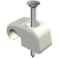 Nagelschelle 4-7 mm, mit 25 mm Nagel, 100 Stück, grau (Obo Typ Nr. 2228629) (2228629)