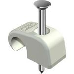 Nagelschelle 4-7 mm, mit 25 mm Nagel, 100 Stück, grau (Obo Typ Nr. 2228629) (2228629)