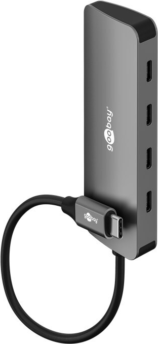 Goobay Slim 4-Port USB-Hub USB-C auf 10 Gbit/s - -Stecker> 4x (76565)