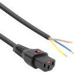 ACT 4.0m C13 female - Open end Schwarz 4 m C13-Koppler (AK5084)