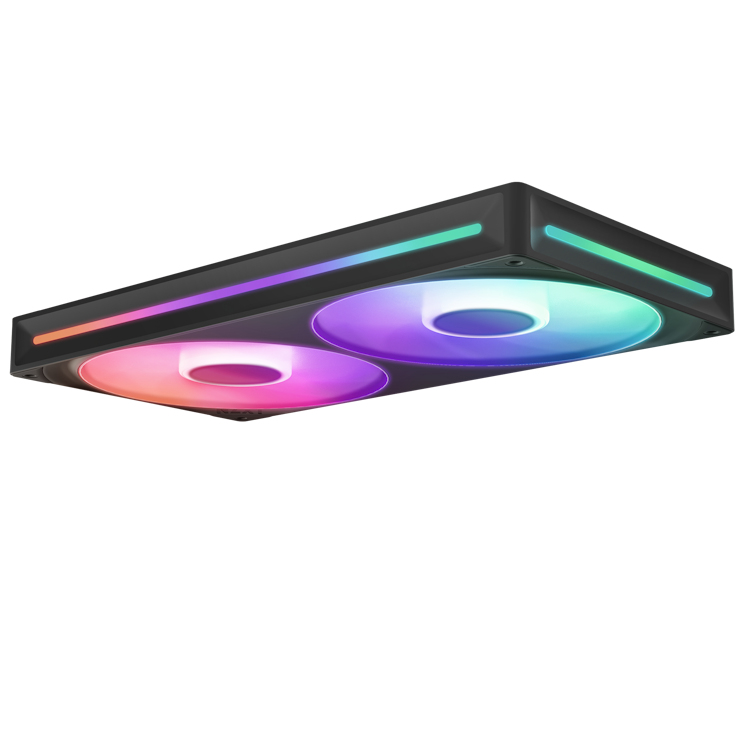NZXT F Series F280 RGB Core Gehäuse-Lüfter 2x 140 mm Mattes Weiß