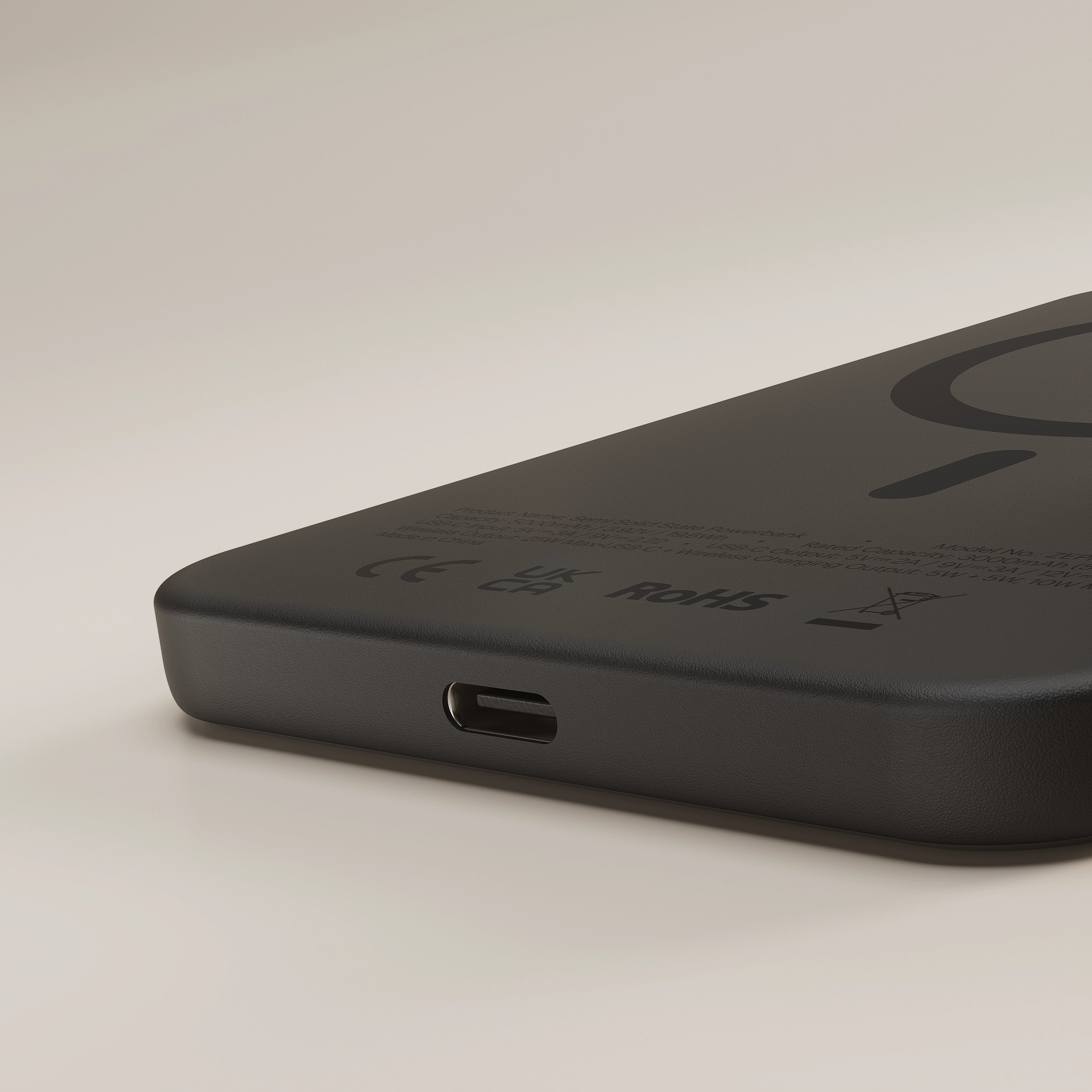 Zens ZEPP06B/00 Semi Solid State Induktive Powerbank 5000 mAh 25 W Schwarz