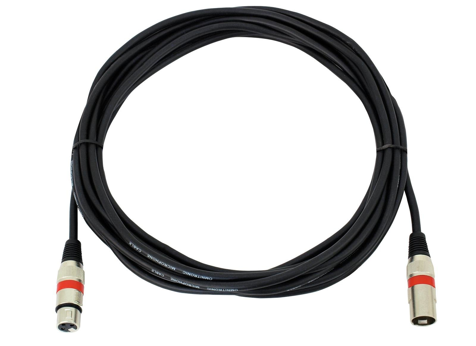 Omnitronic 3022052R XLR-Kabel 7,5 m Schwarz