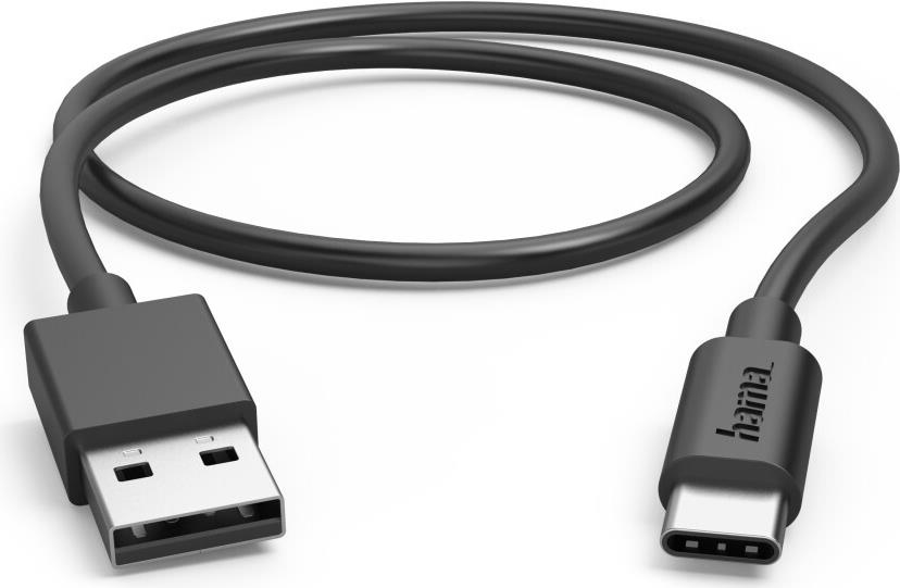 Hama 00201705 USB Kabel 0,5 m USB 2.0 USB A USB C Schwarz (00201705)