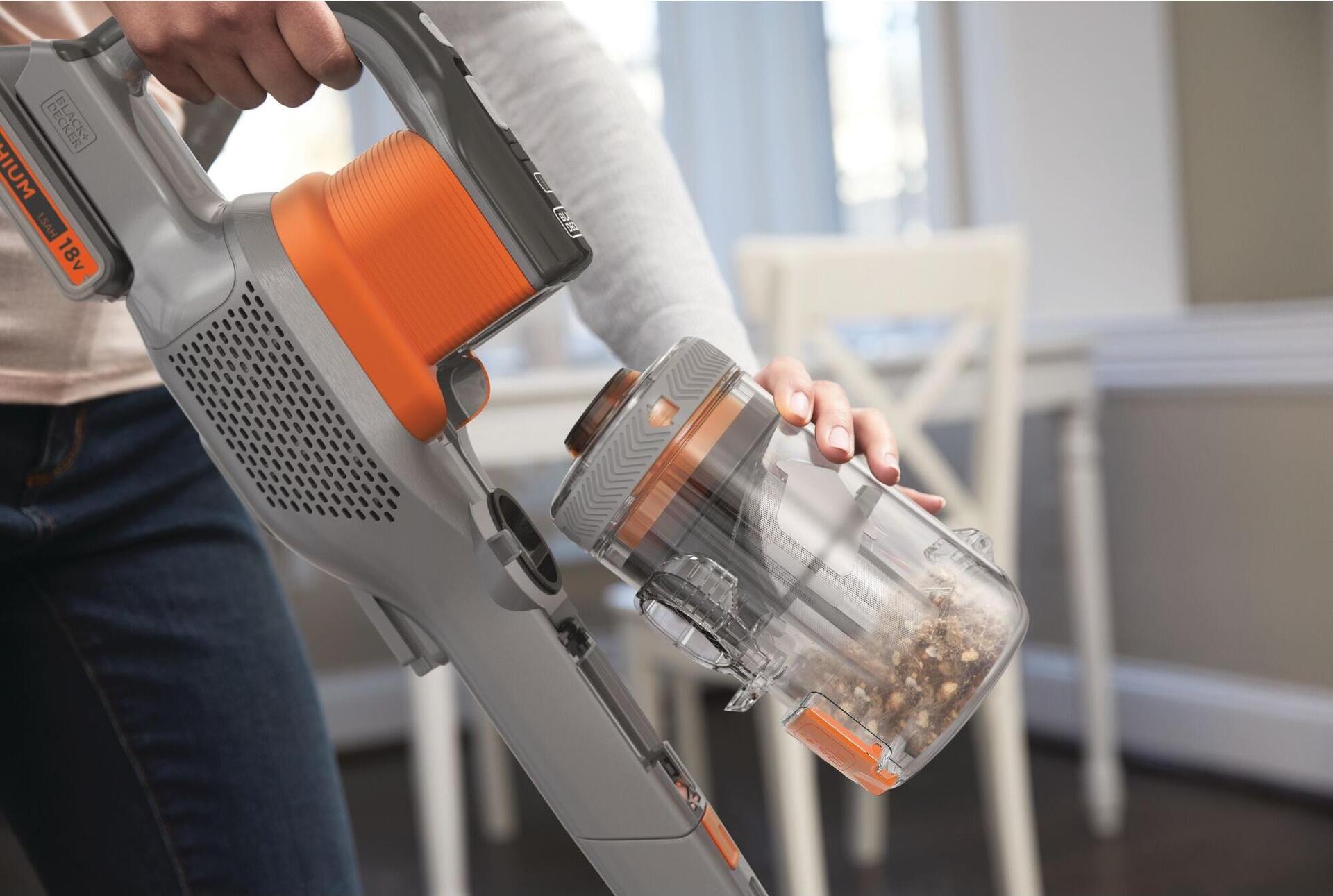 BLACK+DECKER POWERSERIES Extreme BHFEV182C-QW 2-in-1 Akku-Stielstaubsauger 58 min Orange, Titan