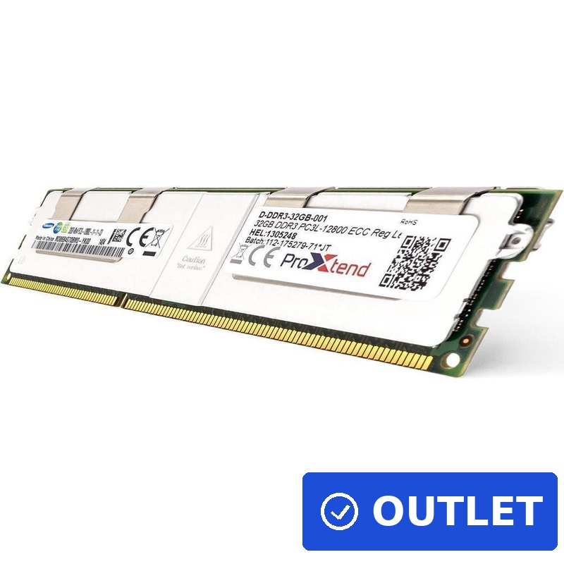 ProXtend 32GB DDR3 PC3L-12800 1600MHz Speichermodul ECC (D-DDR3-32GB-001) (geöffnet) (B-Ware)