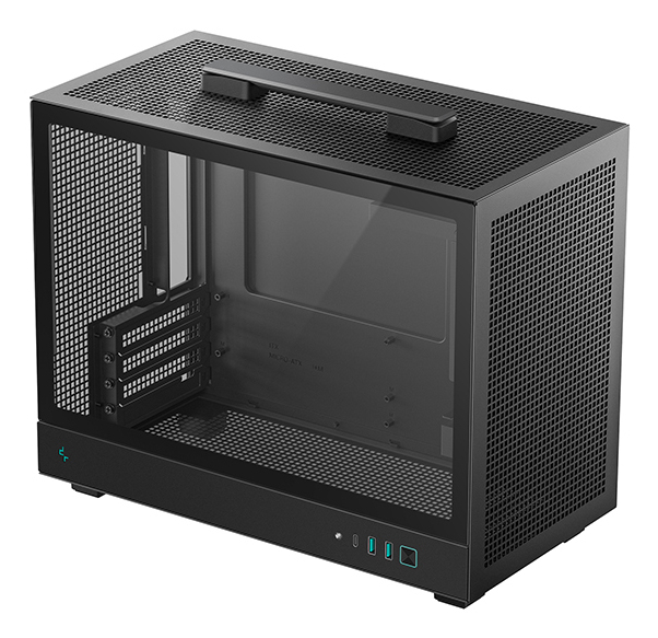DeepCool CH160 PLUS SFF PC-Gehäuse Micro-ATX Mini-ITX Tempered Glass Schwarz