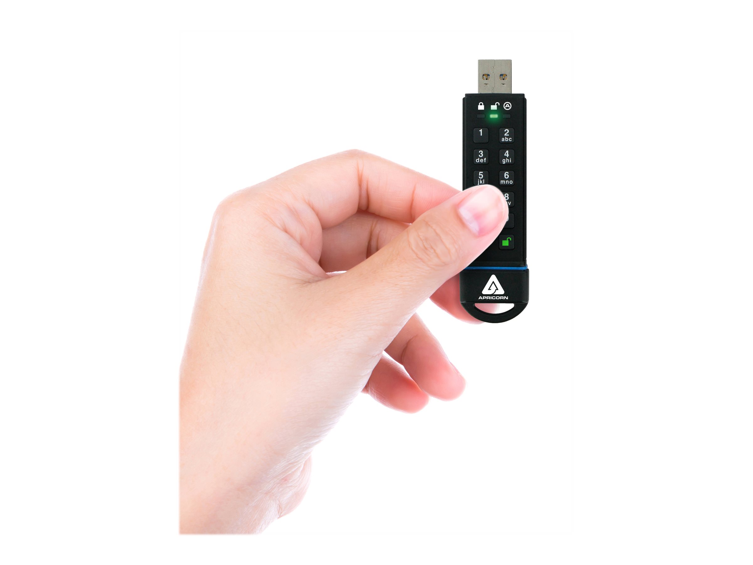Apricorn Aegis Secure Key 3.0 USB-Flash-Laufwerk 120 GB Schwarz