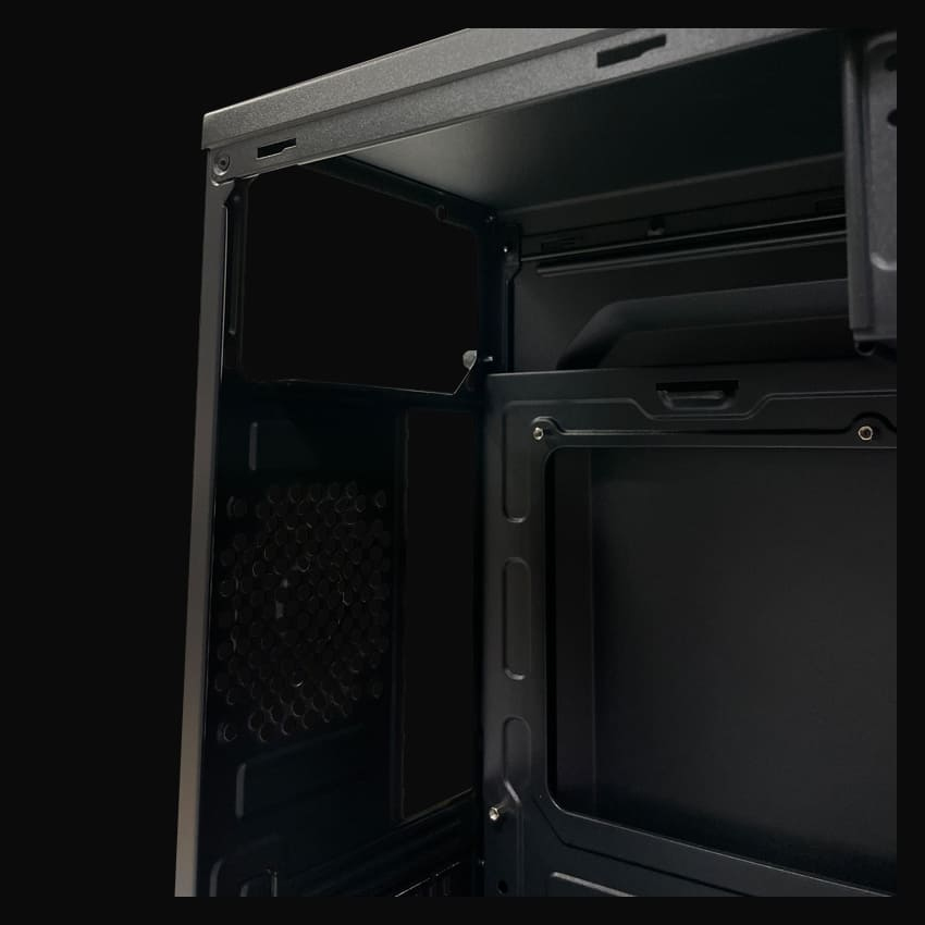 LC-Power 2004MB-V3 Micro-Tower Gehäuse Micro-ATX/Mini-ITX Schwarz