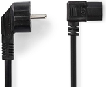 Nedis Stromkabel Schutzkontaktstecker, IEC-320-C13, 2m, Schwarz (CEGL10020BK20)
