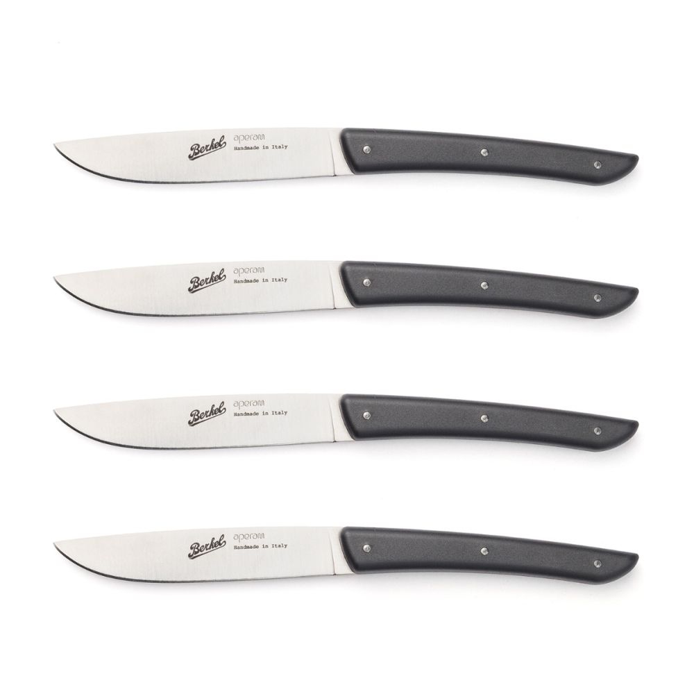 Berkel Steakmesser-Set Color nero 4-teilig, 11 cm Klinge