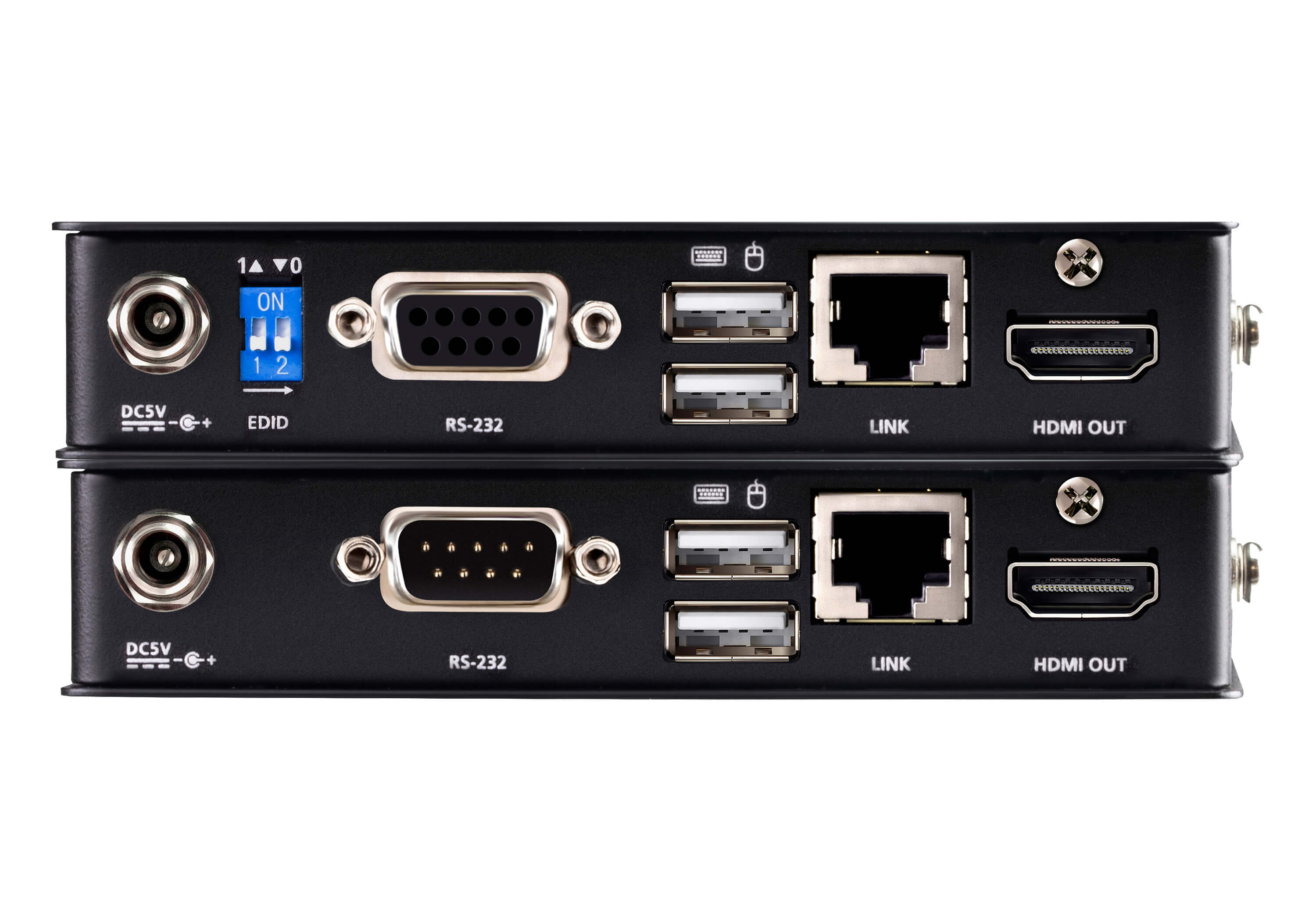 ATEN CE801 KVM-Extender Cat.6 HDMI USB 4K 3840 x 2160 bis 70 m Schwarz