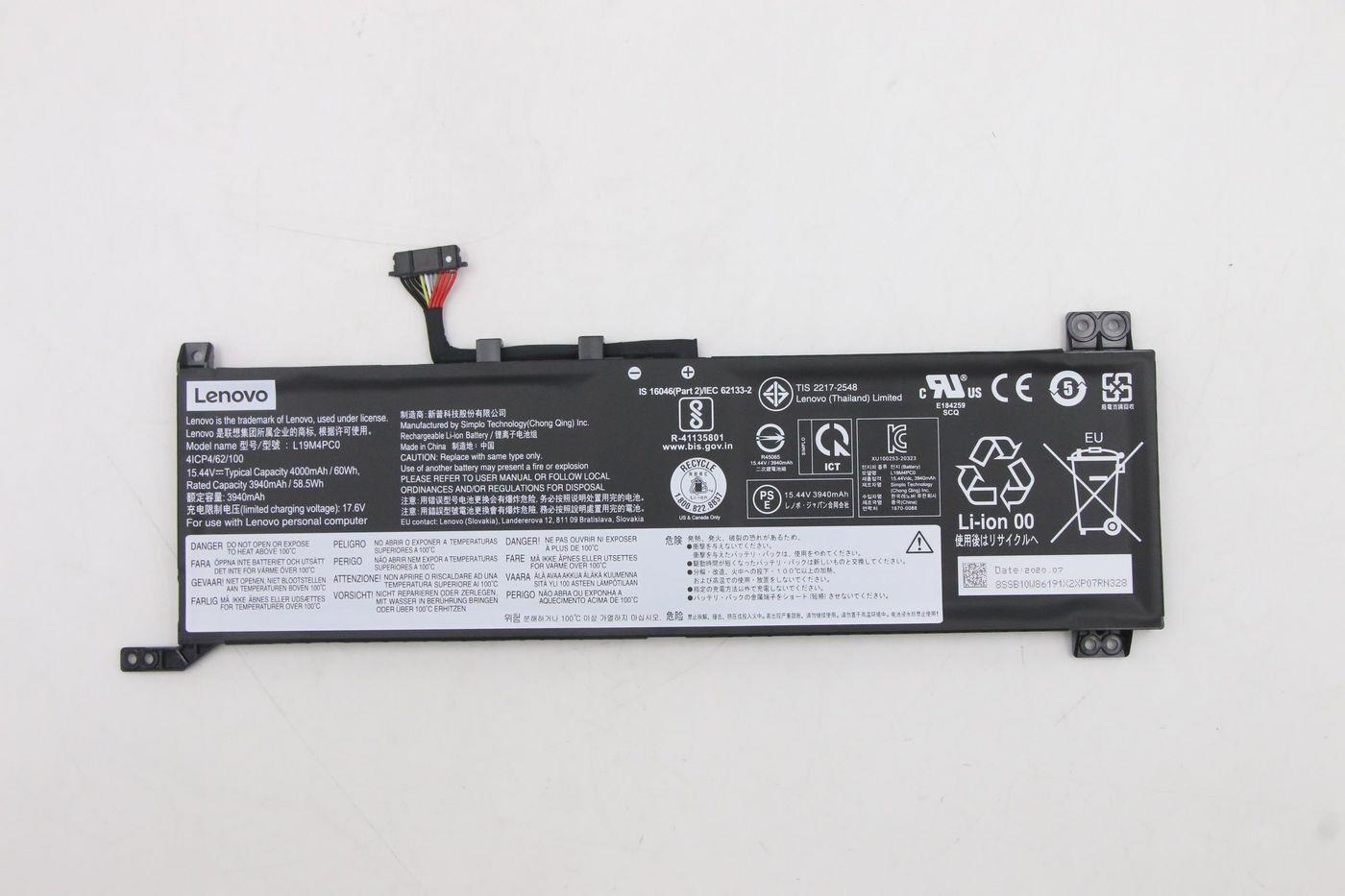 Lenovo SP/A L19M4PC0 15.44V60wh4cell (5B10W86195)