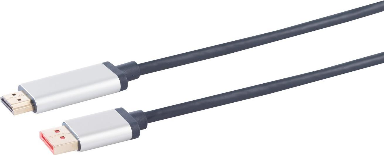 S-CONN PROFESSIONAL DisplayPort auf HDMI Anschlusskabel 1.0m SP03-21025 - Kabel - Digital/Display/Vi