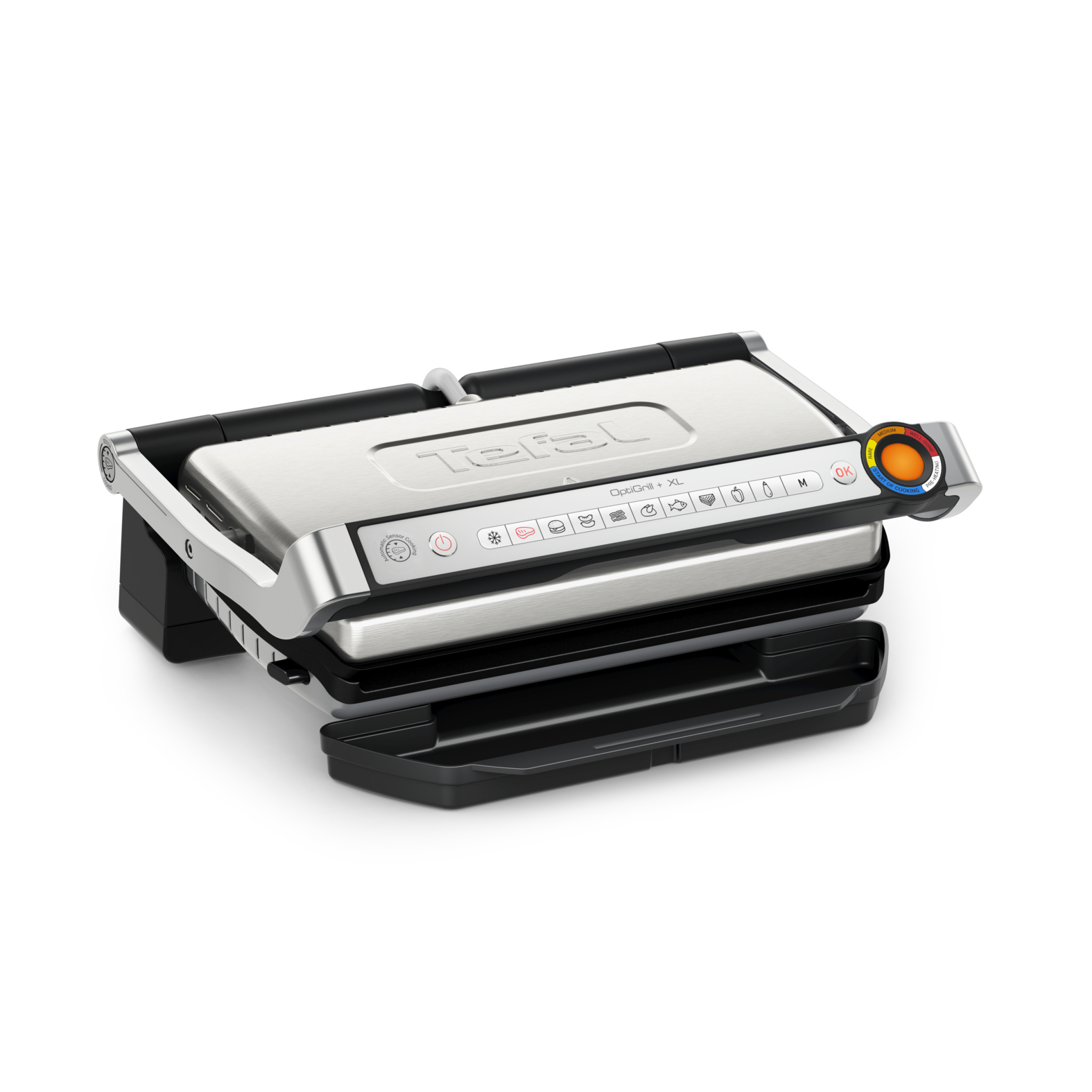 Tefal OptiGrill+ XL GC727D10 Kontaktgrill 2000 W 800 cm² Schwarz