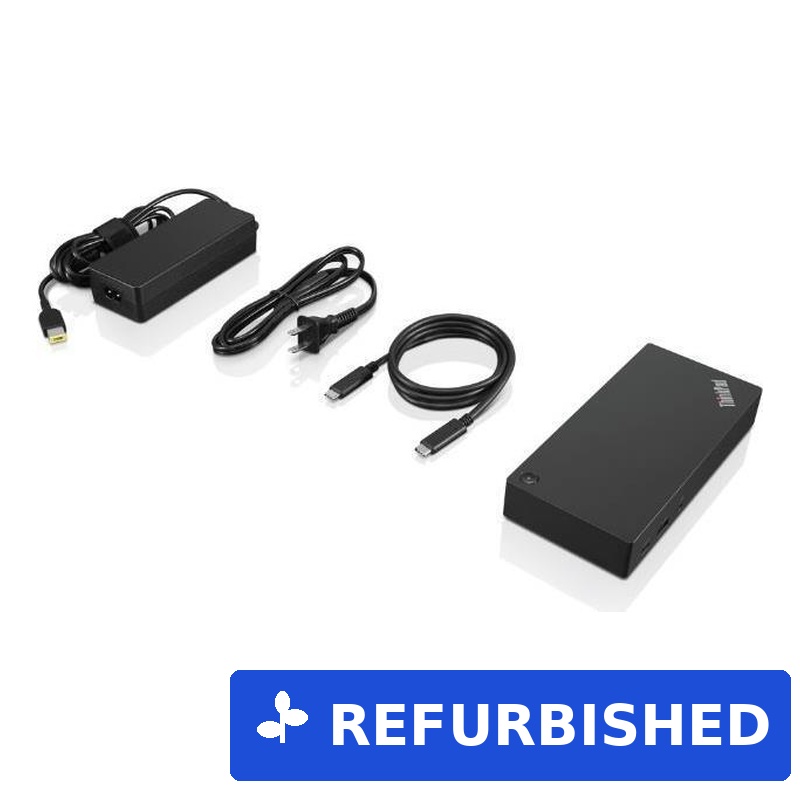 Lenovo 03X7609 Notebook-Dockingstation & Portreplikator Verkabelt USB 3.2 Gen 1 (3.1 Gen 1) Type-C Schwarz (03X7609) (geöffnet)