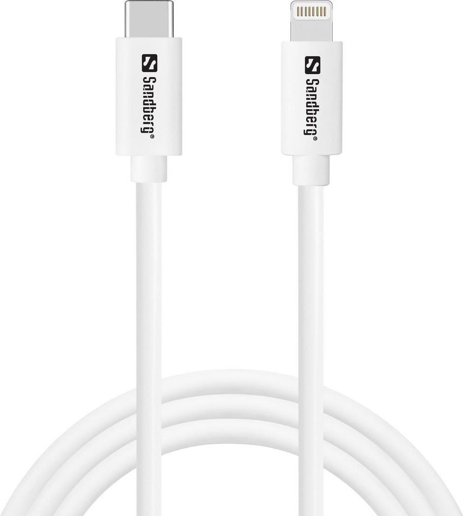 SANDBERG Lightning-Kabel - Lightning männlich zu 24 pin USB-C männlich (136-58)