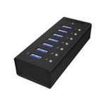 ICY Box USB 3.0 Hub, 7-port, IB-AC618, mit USB Ladeport (70418,IB-AC618)