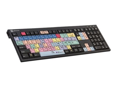 LogicKeyboard Adobe Premiere Pro CC Nero Slim Line AZERTY USB Tastatur Schwarz