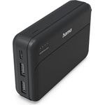 Hama Power Pack Pocket 10, 10000mAh, Ausgänge: 2x USB-A, Anthrazit (00201770)
