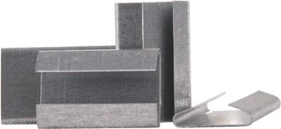 Banholzer&Wenz Stahlband-Verschlüsse U-Form 16x30mm Pack a 2000 Stück (69604)