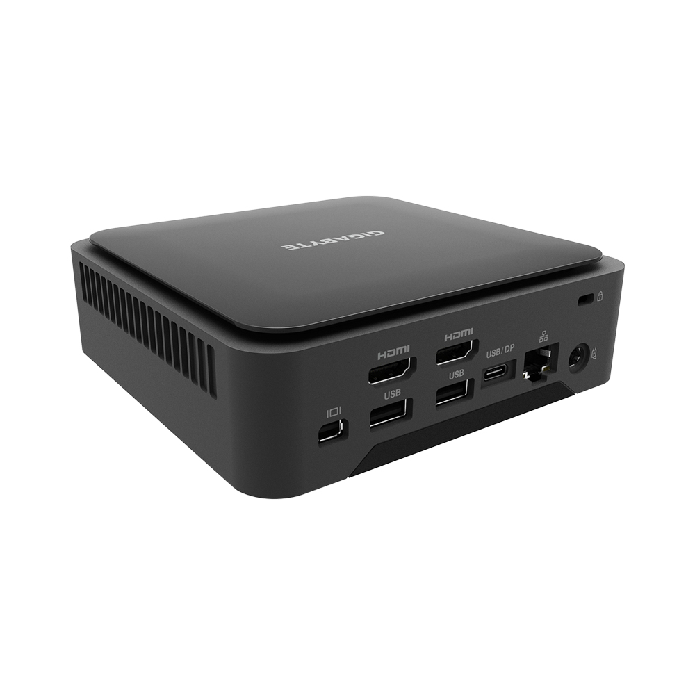 Gigabyte BRIX Extreme GB-BER7-8840 Barebone AMD Ryzen 7 PRO 8840U Schwarz