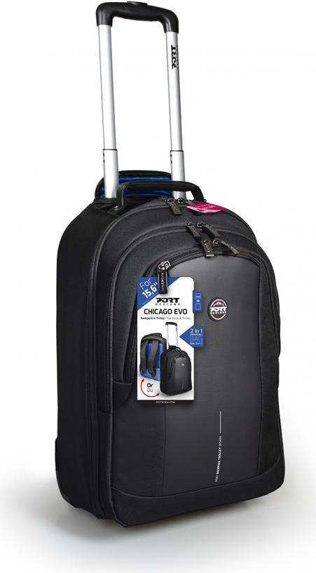 Port Designs CHICAGO EVO Notebooktasche 39,6 cm (15.6" ) Trolley-Koffer Schwarz (170231)