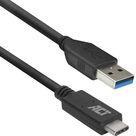 ACT AC7417 USB Kabel 2 m USB 3.2 Gen 1 (3.1 Gen 1) USB C USB A Schwarz (AC7417)