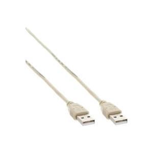 InLine USB 2.0 Kabel, A an A, beige - 5m (34350H)