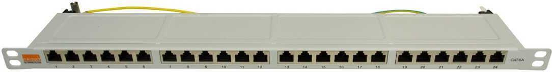 IT-BUDGET 19" Patchpanel superflach nur 0,5 HE (90ITBPP6A05G)
