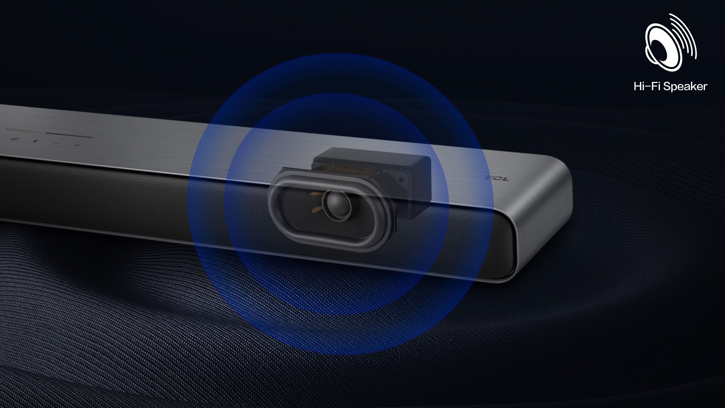 TCL S55HE Soundbar 2.1 Kanäle 110 W Dolby Atmos mit kabellosem Subwoofer Titan
