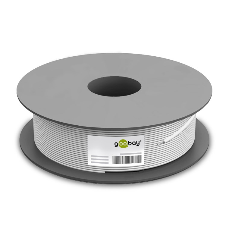 goobay CAT 6 S/FTP (PiMF) 100 m Schwarz