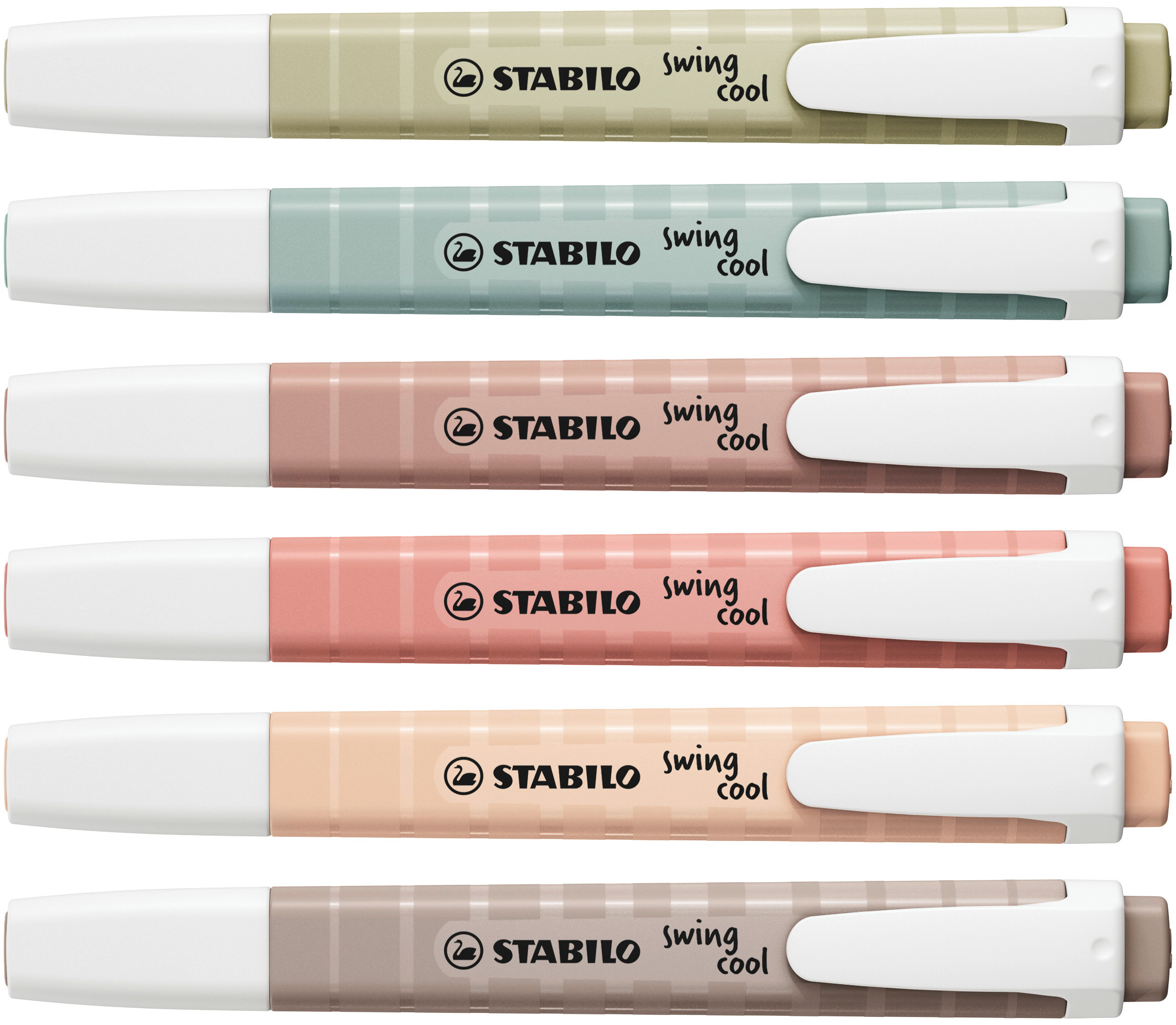 STABILO swing cool NatureCOLORS Textmarker 6 St. Mehrfarbig