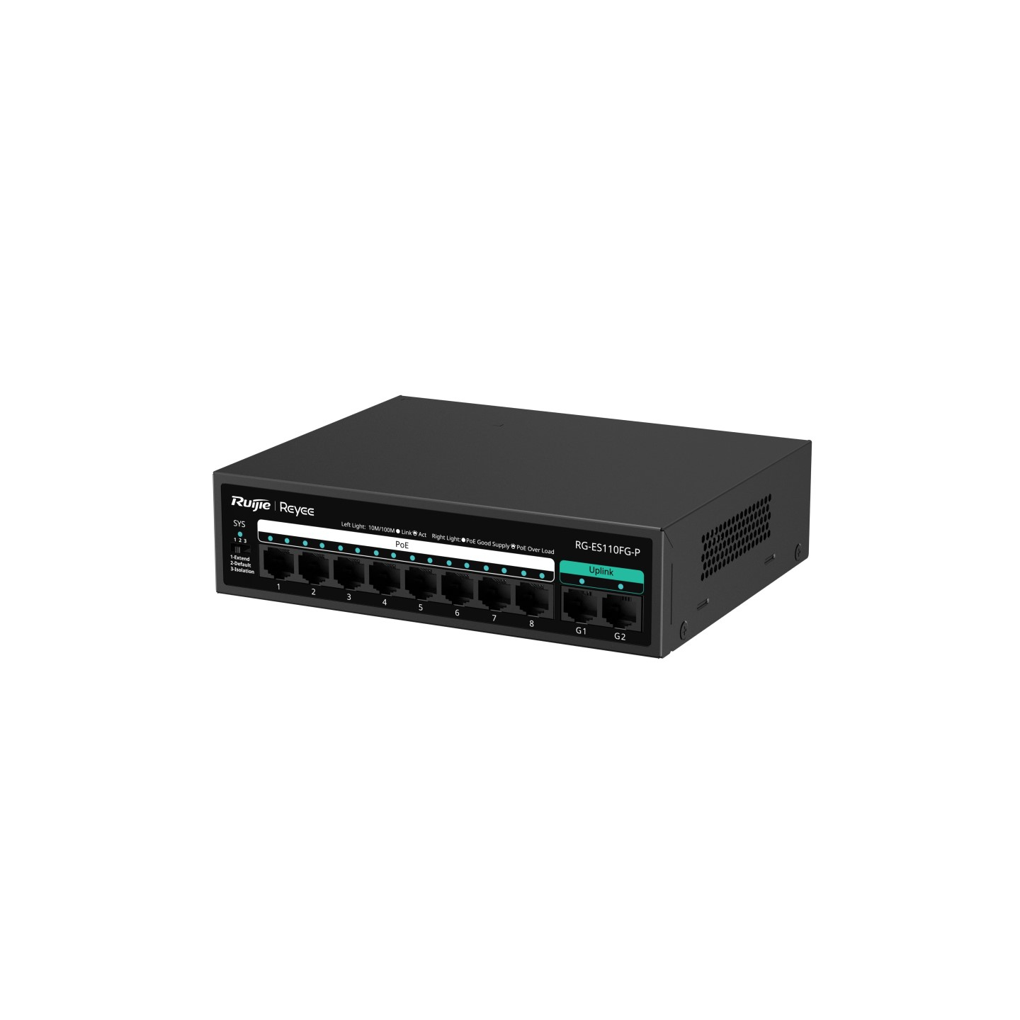 Ruijie Reyee RG-ES110FG-P 10-Port Unmanaged PoE Switch