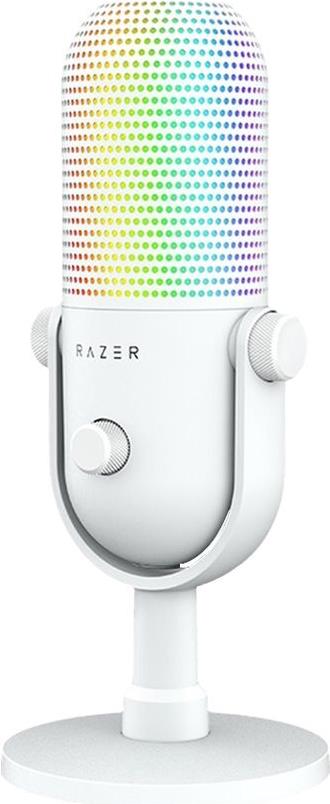 Razer Seiren V3 Chroma Weiß - RGB USB Mikrofon mit Tap-to-Mute-Funktion (RZ19-05060200-R3M1)