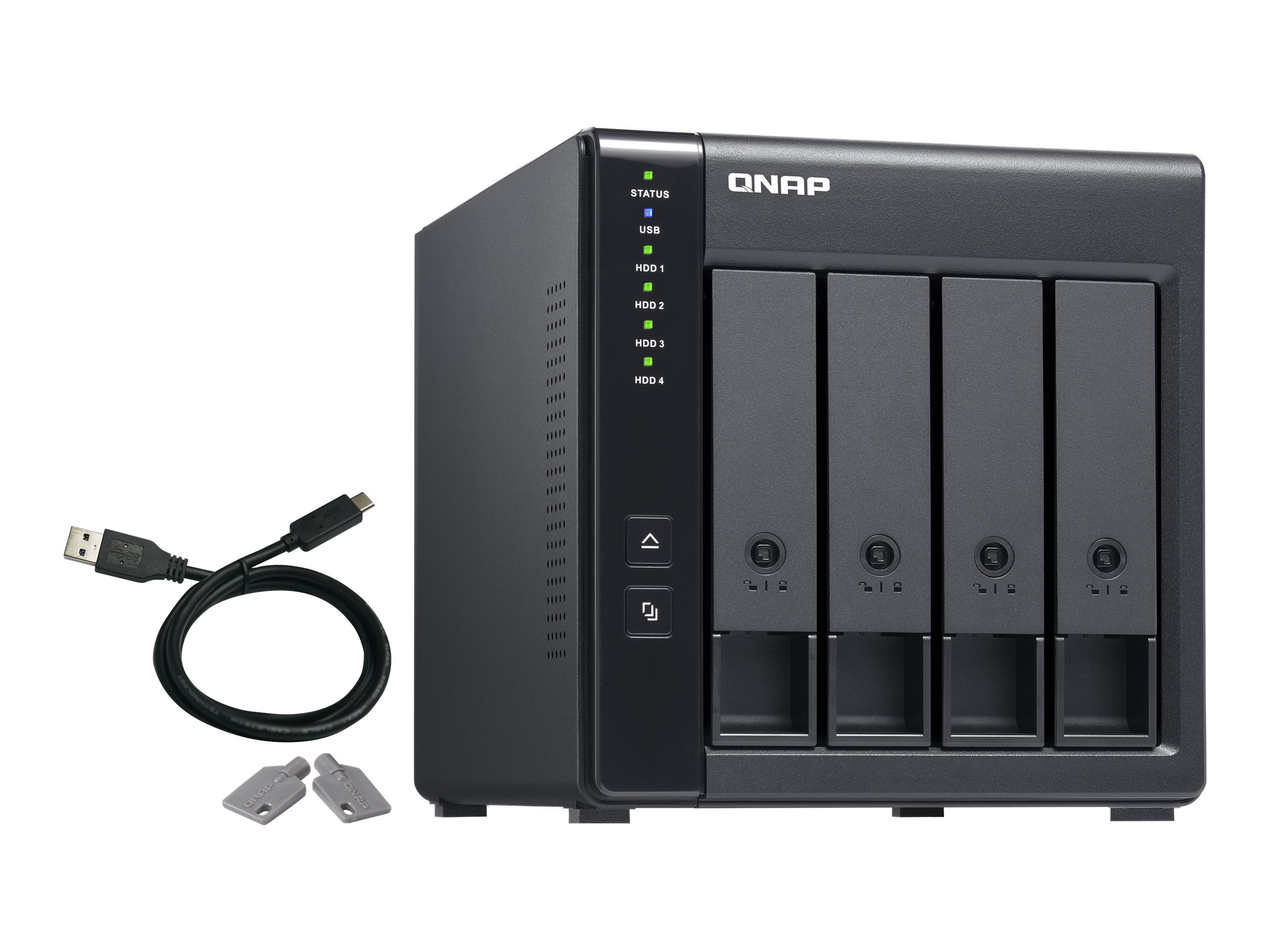 QNAP TR-004 NAS-Erweiterungsgehäuse 4 Bay Schwarz