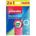 Vileda 4023103217409 Reinigungstücher Mikrofaser Mehrfarbig 3 Stück(e) (167602)