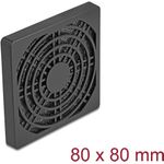 Delock Lüftergitter mit Staubfilter 80 x 80 mm schwarz (67311)