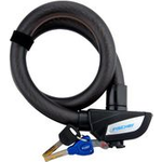 FISCHER Seil-Fahrradschloss, Länge: 850 mm, schwarz Seilschloss ohne Rahmenhalter, Durchmesser: 23 mm, Seil - 1 Stück (85903)