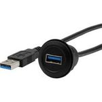 Exsys Adapter Panel Kabel30cm USB3.2 Gen1 Typ-A Buchse->Stecker 5 Gbit/s (EX-49220)