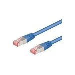 Wentronic Goobay CAT 6 Patchkabel, S/FTP (PiMF), Blau, 10 m - CCA Kupfergemisch (95482)