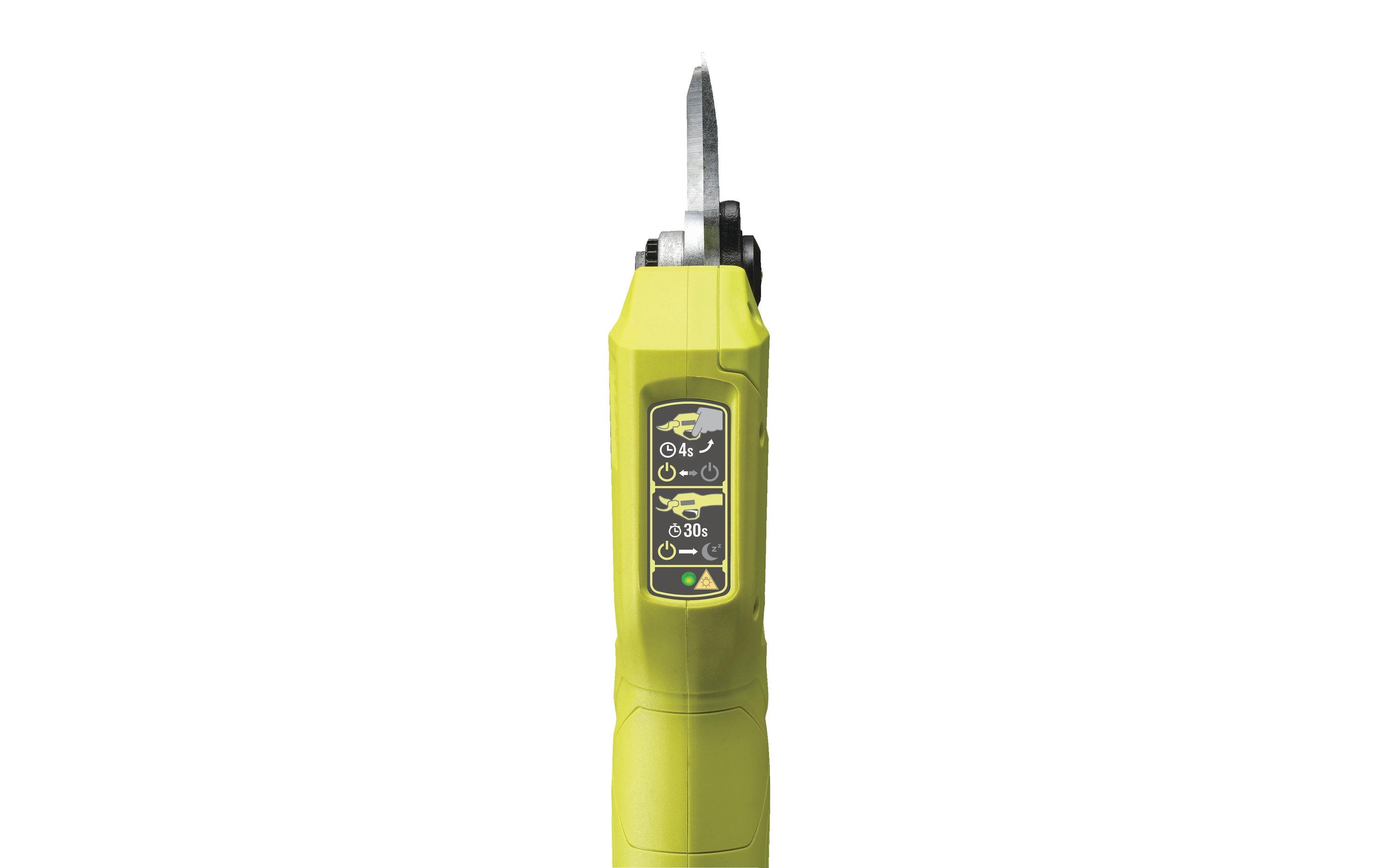 Ryobi ONE+ RY18SCA-0 18 V Akku-Gartenschere ohne Akku und Ladegerät Grün