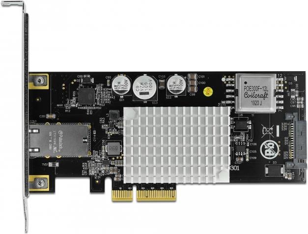 DeLOCK PCI Express Card to 1 x 10GBase-T LAN PoE+ RJ45 (90434)