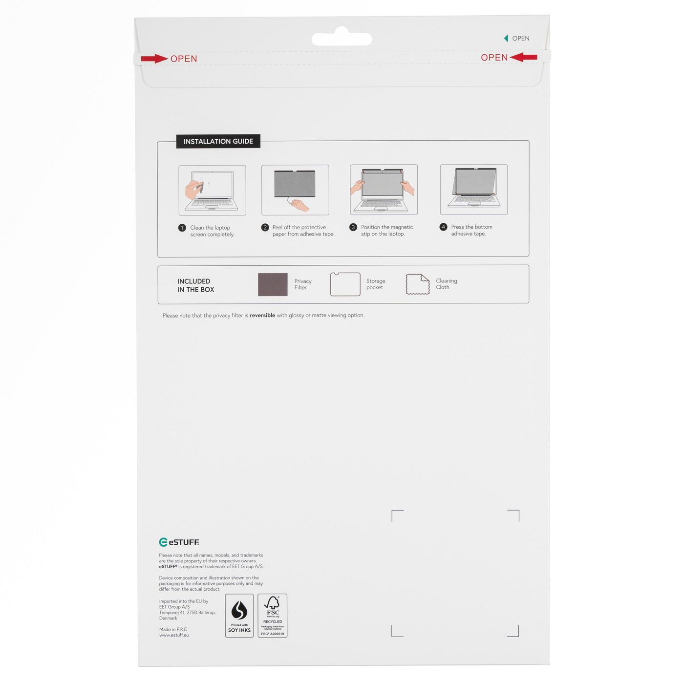 Gearlab Magnetic Privacy Filter 16" für Apple MacBook Pro 16 Schwarz
