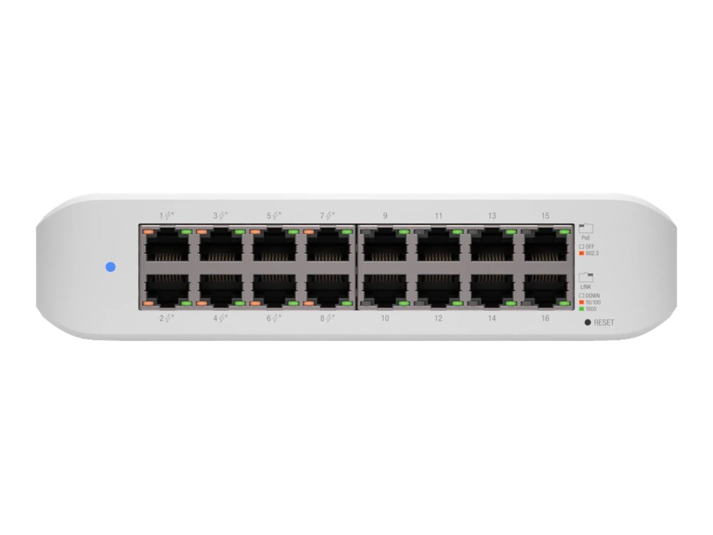 Ubiquiti UniFi Switch Lite USW-Lite-16-POE Managed Switch 16 Ports PoE+ Weiß