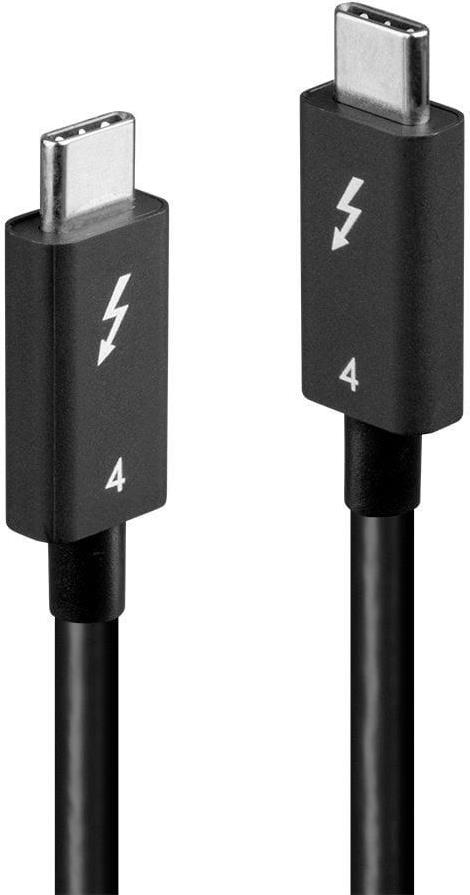 Lindy Thunderbolt 4 Kabel USB-C zu USB-C 1 m 40 Gbit/s passiv Schwarz
