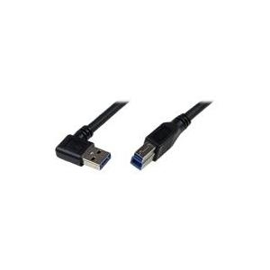 StarTech.com USB3.0 SuperSpeed Kabel A auf B rechts gewinkelt (USB3SAB1MRA)