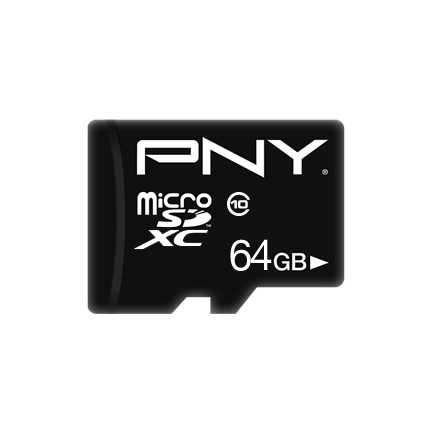 PNY Performance Plus microSDXC 64 GB Class 10 Flash-Speicherkarte Schwarz