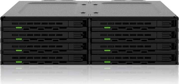 IcyDock 8x2.5" SATA/SAS in 1x5.25"m bay mobile rack (MB038SP-B)