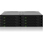 IcyDock 8x2.5" SATA/SAS in 1x5.25"m bay mobile rack (MB038SP-B)